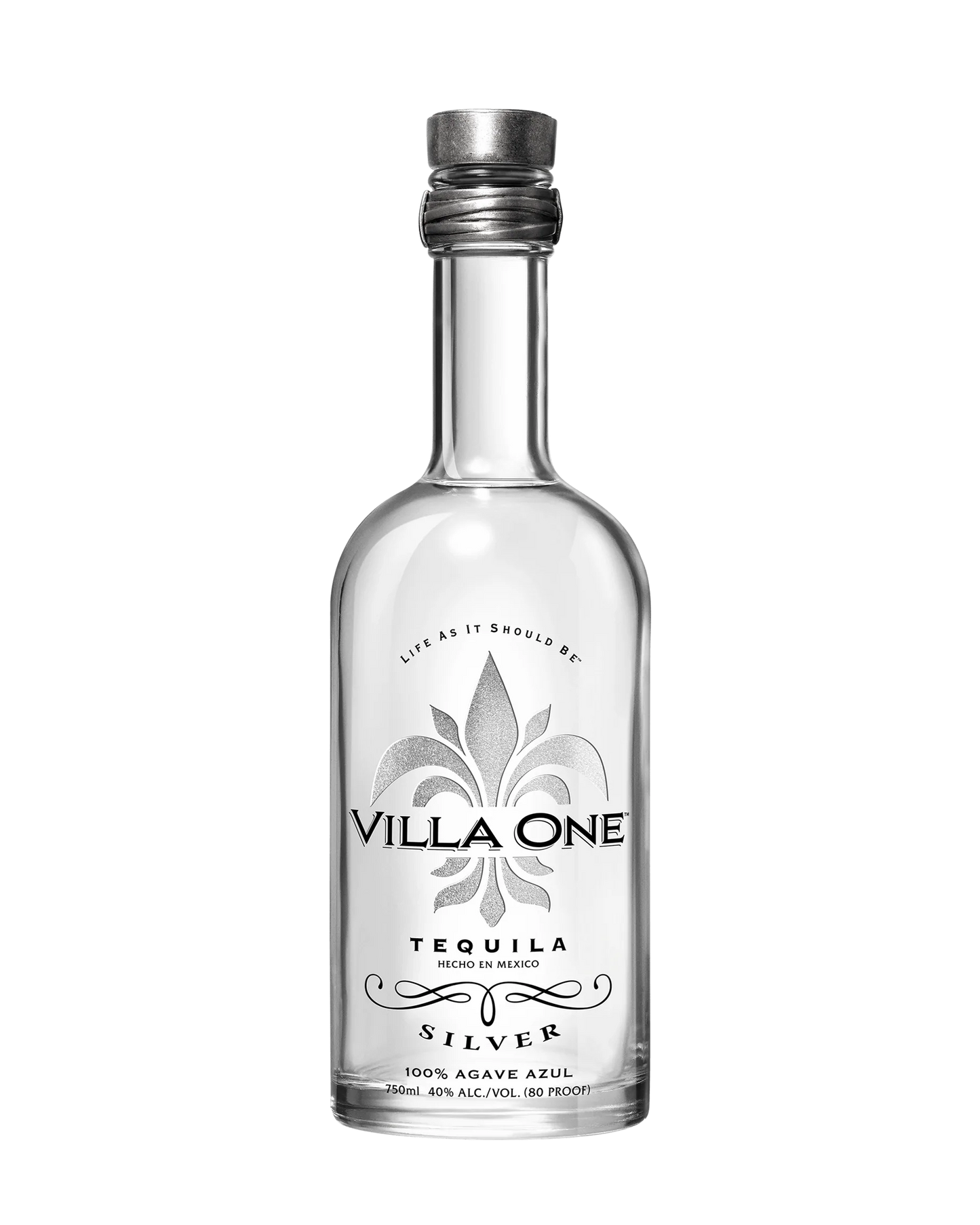 Villa One Tequila Silver bottle
