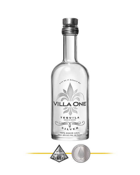 Villa One Tequila Silver, winner of the SIP Awards Platinum and the BTI Awards Silver