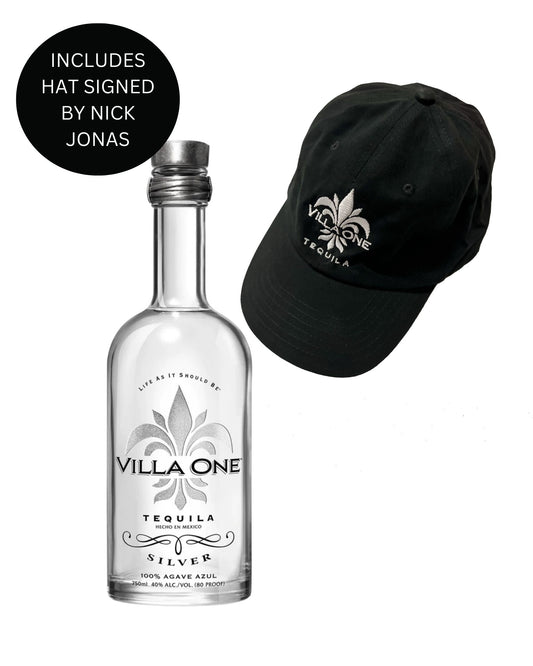 Villa One Tequila Silver + Signed Hat from Nick Jonas