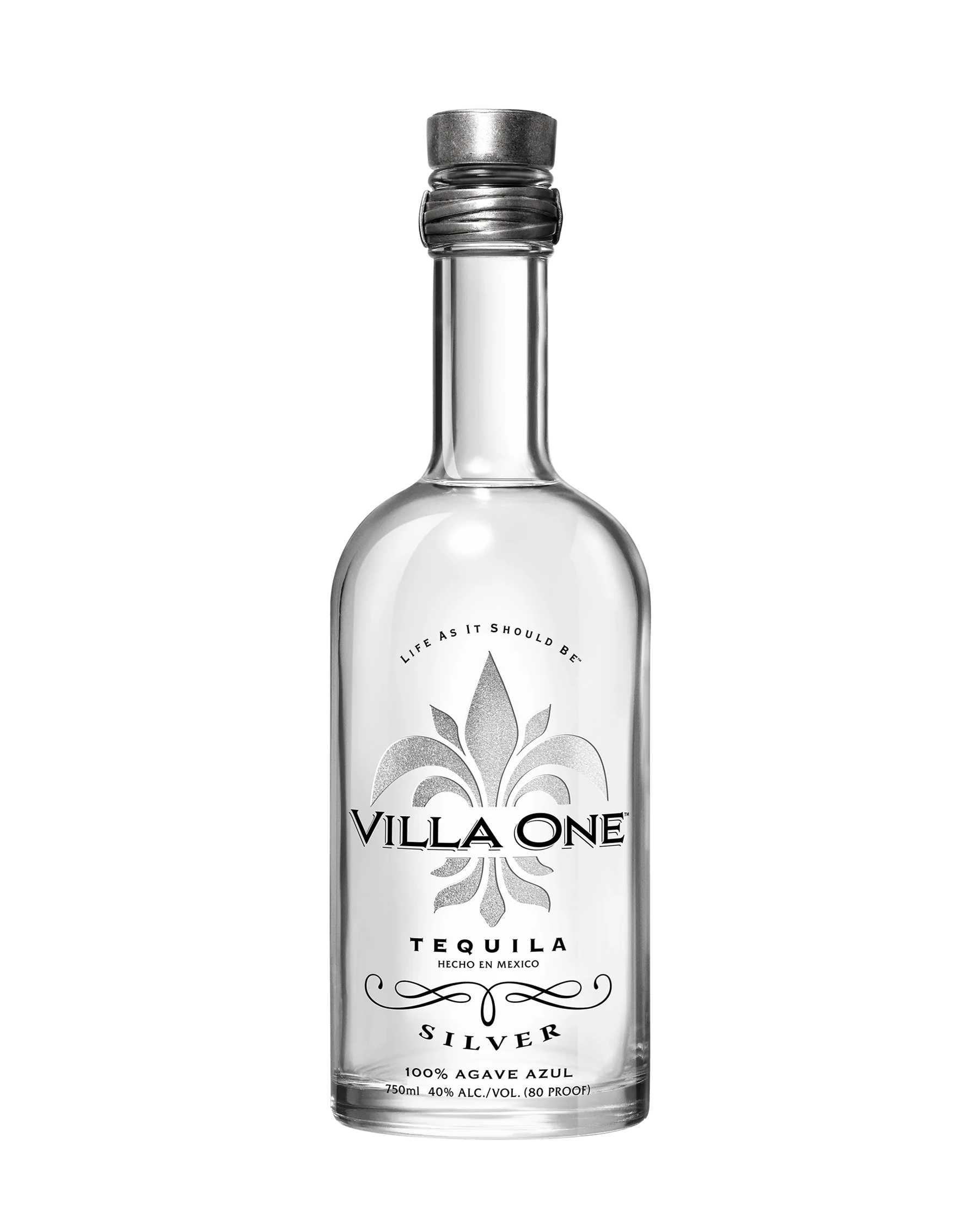 Villa One Tequila Silver bottle