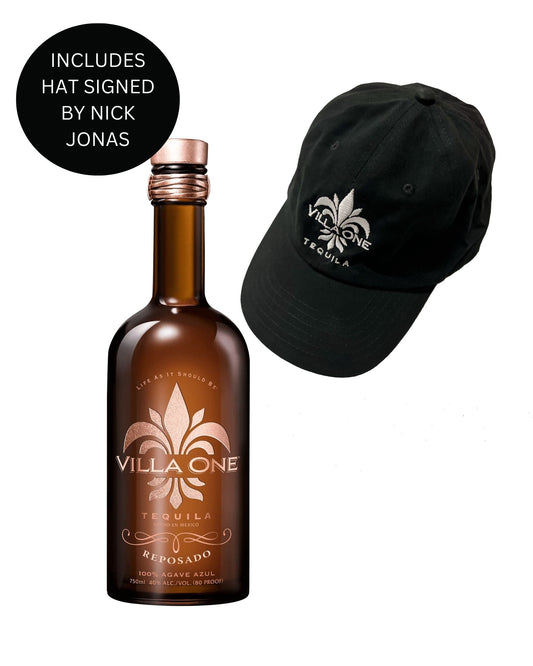 Villa One Tequila Reposado + Signed Hat from Nick Jonas