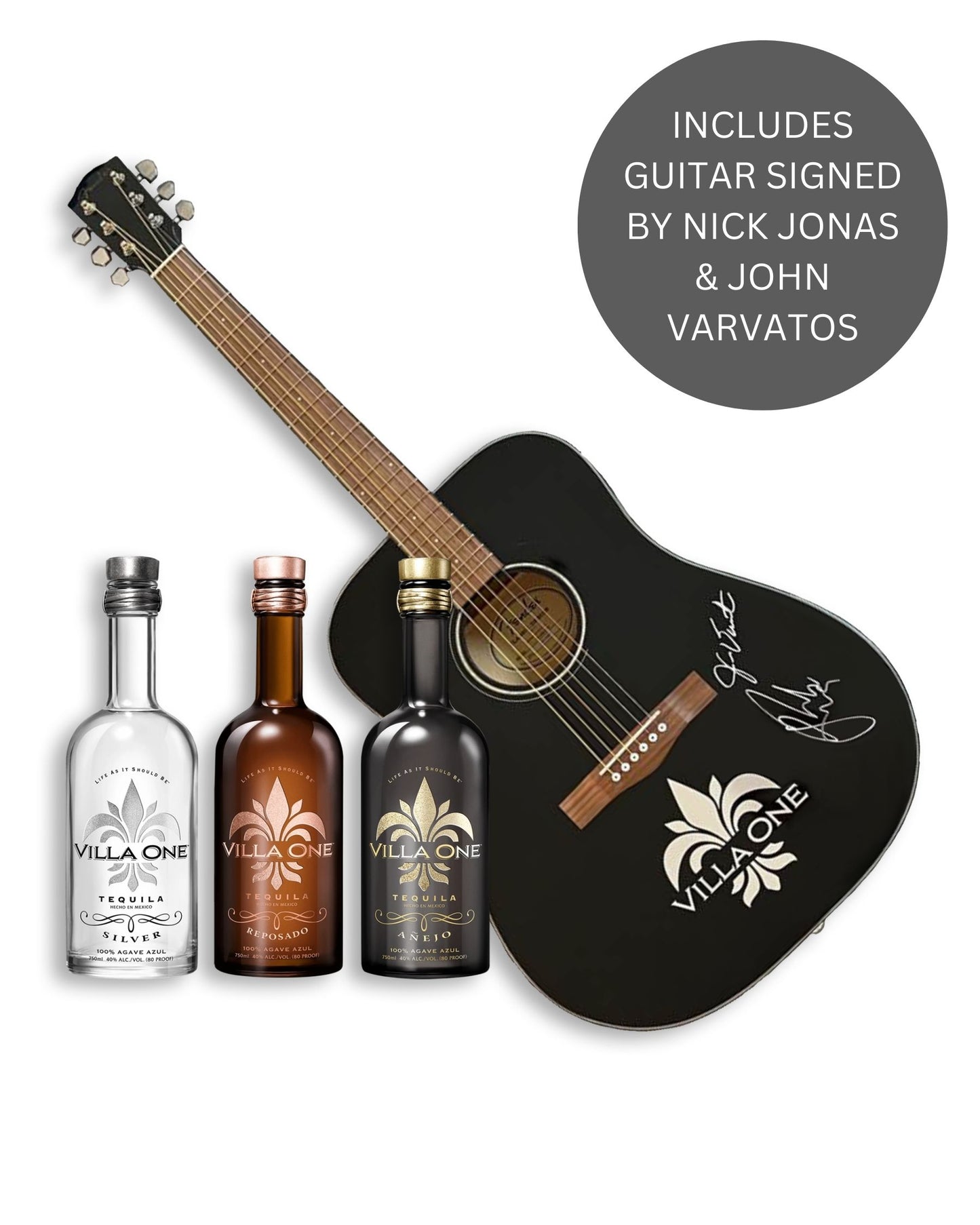 Villa One Tequila Collection + Signed Guitar
